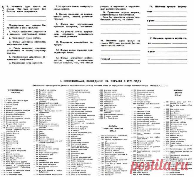 Кинопрокат 1973 года / Назад в СССР / Back in USSR