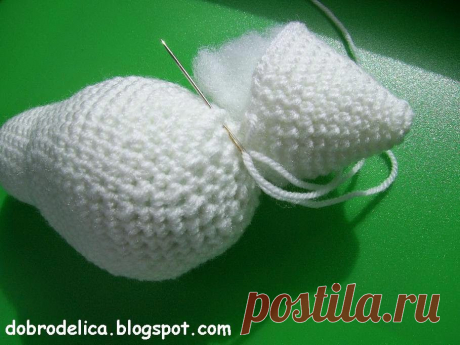 Доброделица: Голубь крючком Мастер-класс.