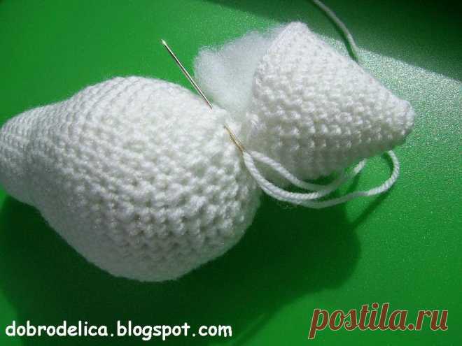 Доброделица: Голубь крючком Мастер-класс.