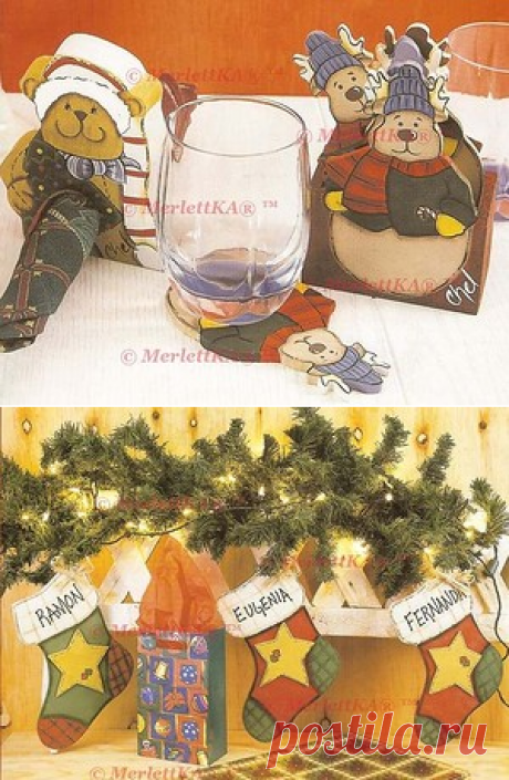 Новогодний картонаж с шаблонами ✨ СС 11