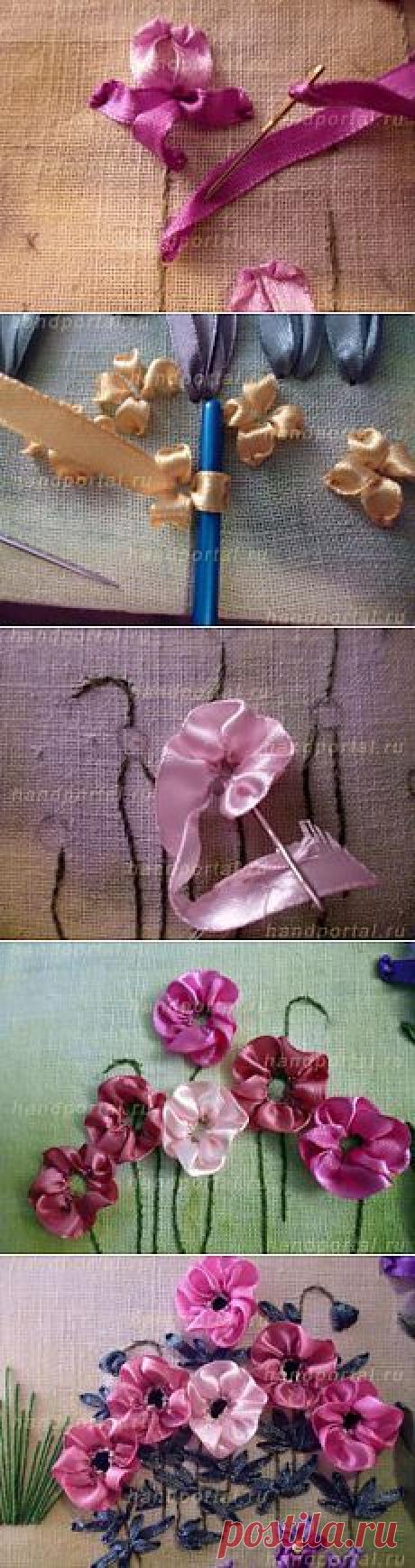 (21) Вышивка картины лентами «Золотой дождь» (часть 3) | Золотые Руки | Вышивка