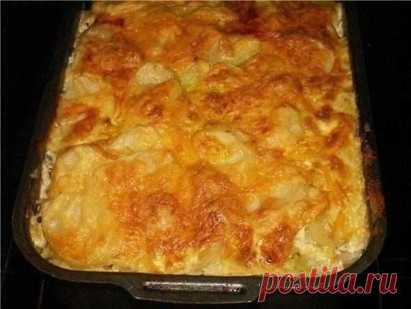 Мясная запеканкасратофелем