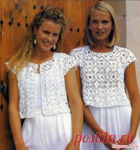 Cuatro modelos de los mismos motivos. Hook. - Moda de punto + NEMODELNYH para las señoras - mamá País