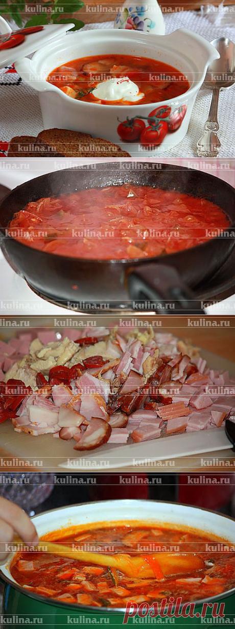 Солянка с курицей и охотничьими колбасками – рецепт приготовления с фото от Kulina.Ru