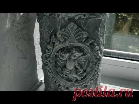 Сделала из бумажных полотенец, картонных втулок ... Подставка