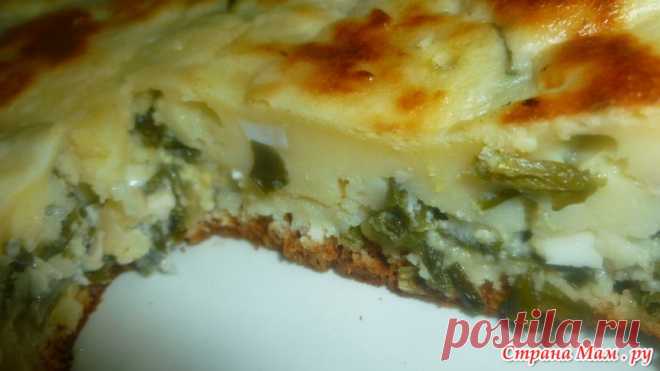 Заливной пирог с зелёным луком и яйцом. - Делюсь рецептом! - Страна Мам