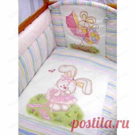 Золотой гусь Комплект в кроватку 7 предметов &quot;Радужный&quot; (розовый) 1166 – купить в интернет магазине Techport.ru | Золотой гусь Комплект в кроватку 7 предметов &quot;Радужный&quot; (розовый) 1166 – низкие цены, отзывы, фото, доставка