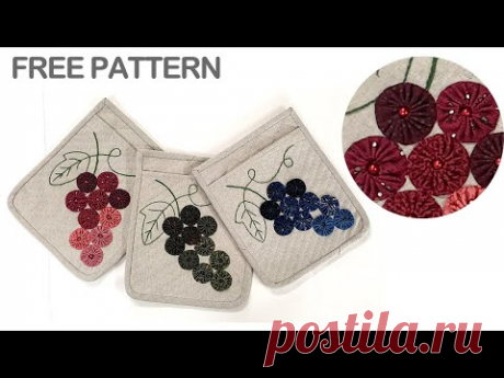 #0124 Quilt letter case, Quilt prop, Quilt yoyo tutorial