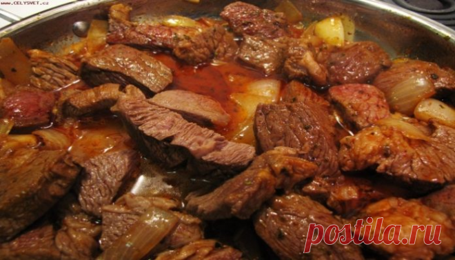 Вкусный домашний гуляш как в детстве