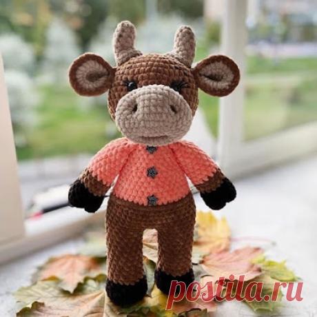 1000 схем амигуруми на русском: Бычок Умка амигуруми