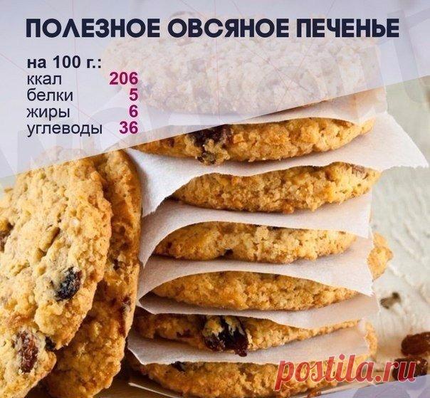 Идеальное овсяное печенье с пользой для фигуры! Прекрасное начало дня