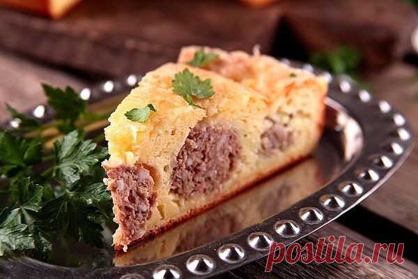 Пирог с фрикадельками под сырной корочкой - rastimul.com.ua