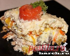 САЛАТ ***У ПРИЧАЛА***ПРОСТО ОБЪЕДЕНИЕ...