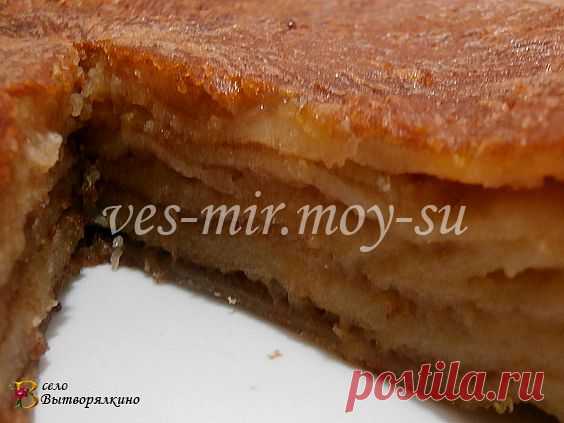 Слоеная шарлотка без яиц - Простые рецепты Овкусе.ру