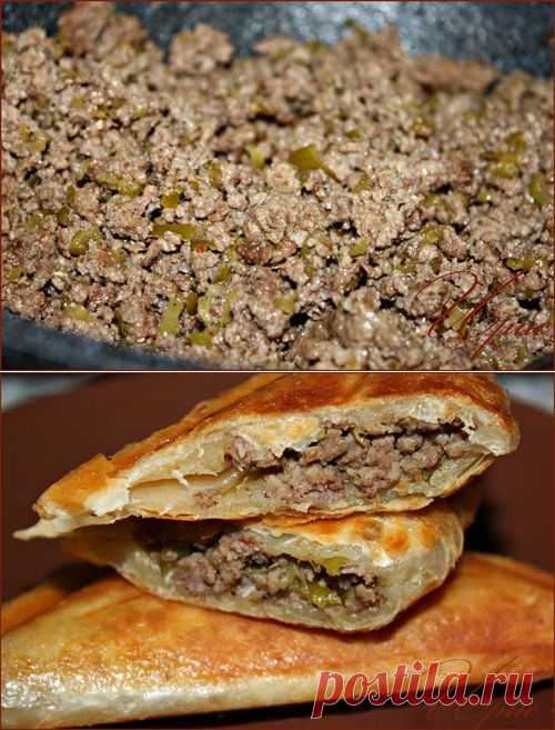 Начинка из мяса и соленых огурцов