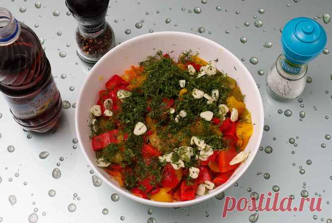 Салат с печеным перцем - рецепт с пошаговыми фото | ne-dieta