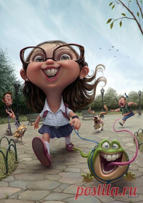 Stunning 3d Illustrations by Tiago Hoisel « Cruzine
