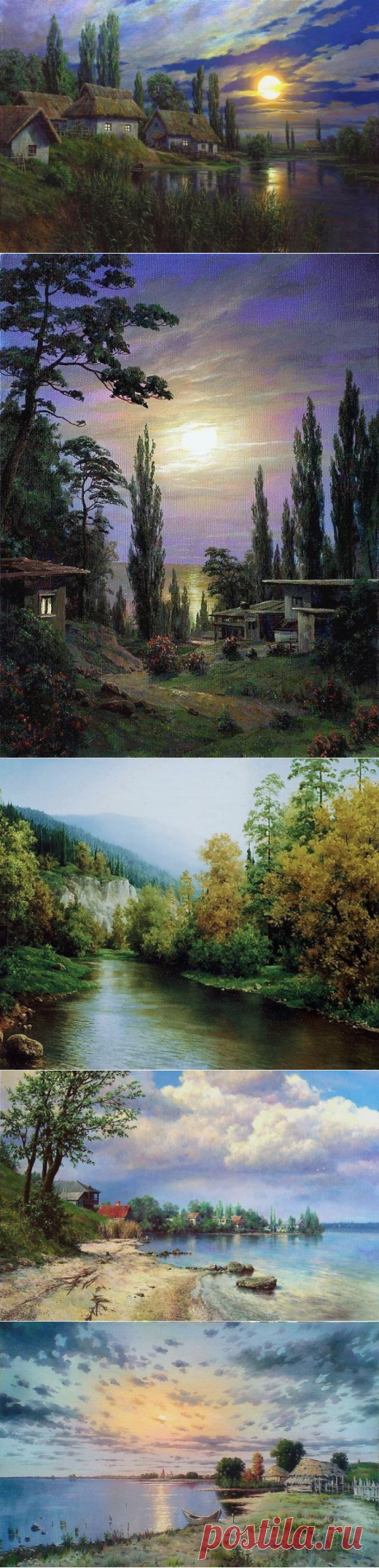 РЕАЛИСТИЧНЫЕ ПЕЙЗАЖИ. ХУДОЖНИК АНДРЕЙ ОГУРЦОВ.