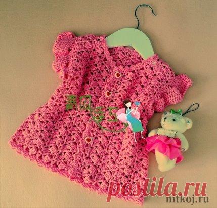 Детская летняя кофточка крючком
Схема: http://nitkoj.ru/letniye-detskiye-koftochki/1736-detskaya-letnyaya-koftochka-kryuchkom.html