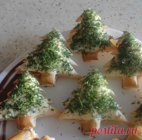 Новогодние тарталетки с икрой и красной рыбой - Kulinarnyj-Recept.��