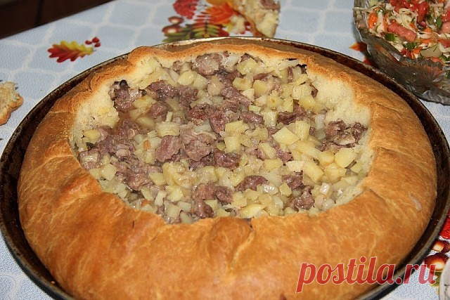 Балиш с мясом и картошкой!