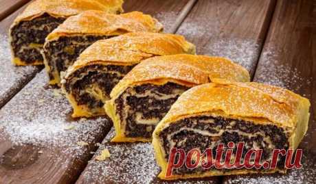 ШТРУДЕЛЬ С МАКОМ… МЯГКИЙ, СЛАДКИЙ, АРОМАТНЫЙ