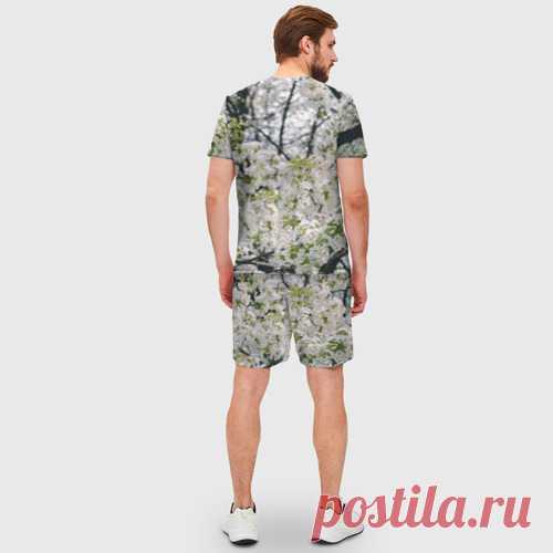 Мужской костюм с шортами 3D Цветущая вишня, фото - купить по цене 2680 руб в интернет-магазине Всемайки, арт 3657929