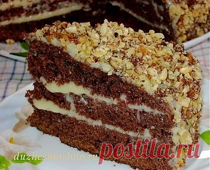 Шоколадный торт на кефире «Фантастика» | Вкусные рецепты