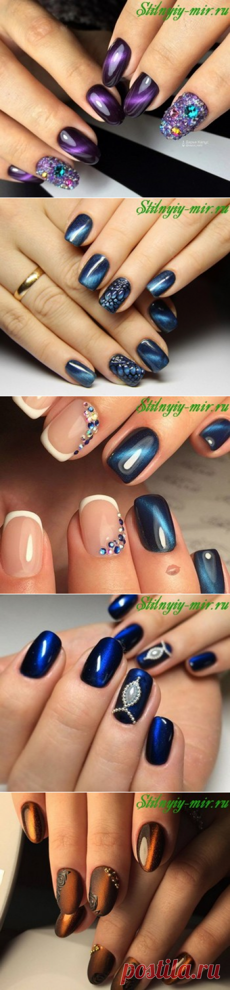 Маникюр кошачий глаз 2018 фото новинки