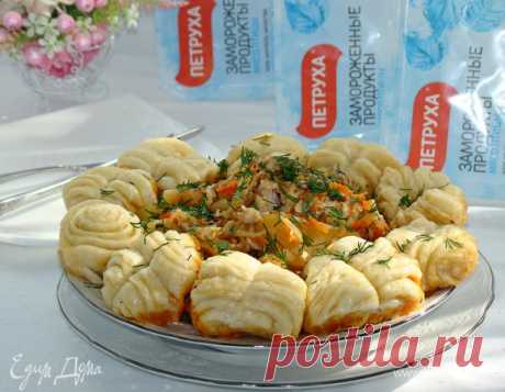 Штрудли с квашеной капустой и курицей