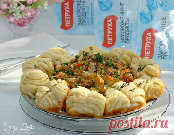 Штрудли с квашеной капустой и курицей