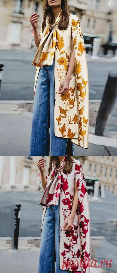Fashion Loose Print Sleeveless Cappa - Cicicloth
