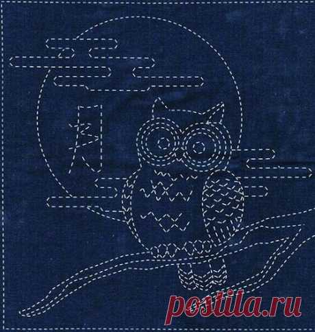Сашико. Японская вышивка. 20 интересных схем | Вертолет на пенсии | Яндекс Дзен