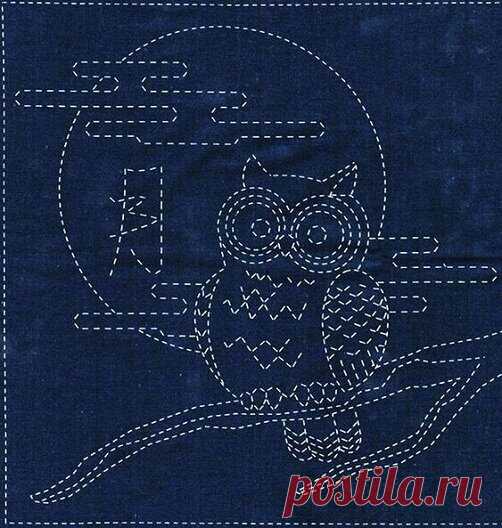 Сашико. Японская вышивка. 20 интересных схем | Вертолет на пенсии | Яндекс Дзен