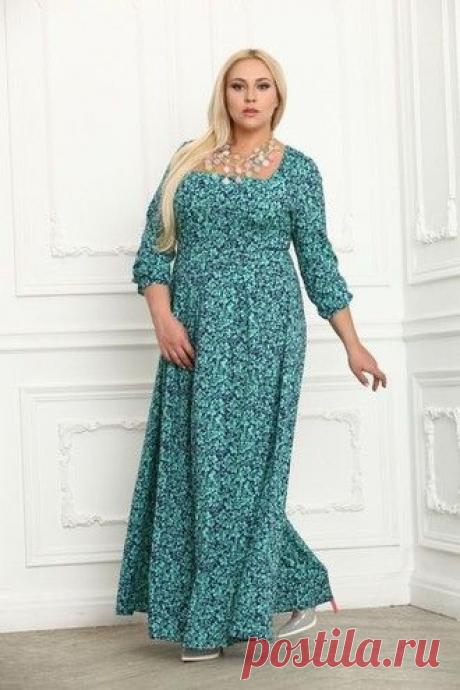 Новинки сезона/ ТОП 100 - Платье-Макси MT569Green Размерный ряд: 52-66