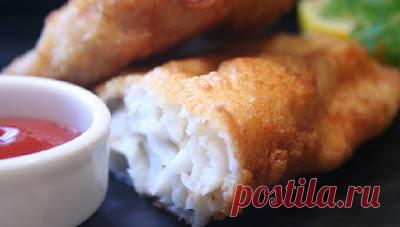 Домашний кулинар: Рыба, жареная в кляре, пошаговый рецепт