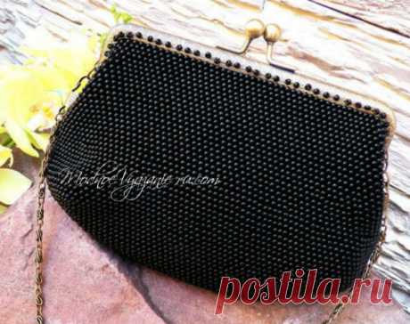 Сумочка связанная крючком с бисером - Crochet - Modnoe Vyazanie