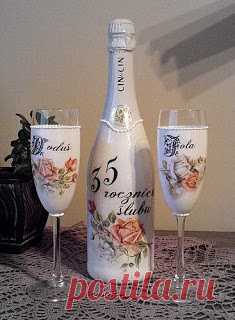 Decoupage U Edyty ...: Butelki