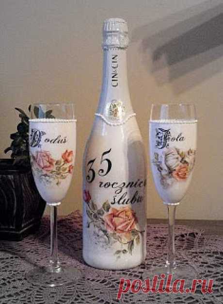 Decoupage U Edyty ...: Butelki