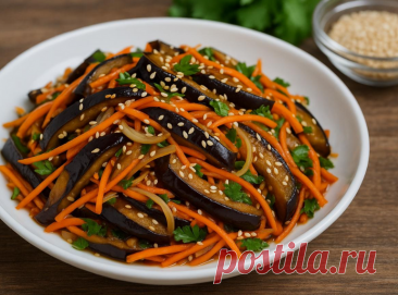 Салат из баклажанов по-корейски