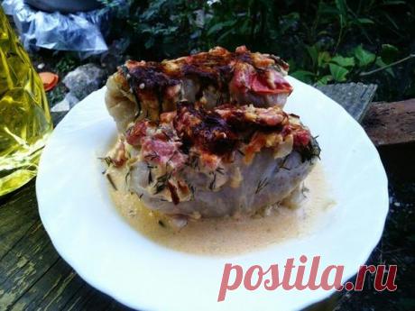 Голубцы под шубой в духовке