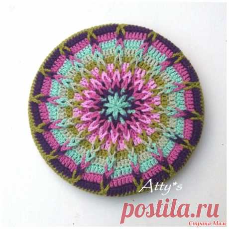 Красивая подставка-мандала. Необычный способ вязания к центру. - Хенд-Мейд | HANDMADE - Страна Мам