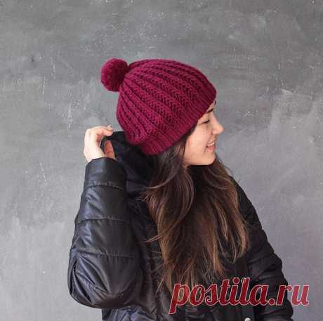Вяжем шапку с двойной резинкой PETITE. Мастер-класс
