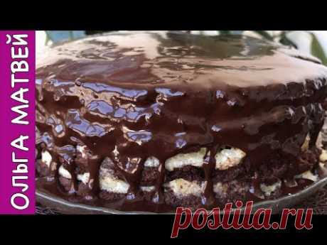 Домашний Шоколадный Торт с Лимонным Кремом | Chocolate Cake with Lemon Cream