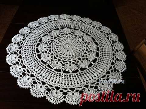 Салфетка крючком — работа Надежды Борисовой - вязание крючком на kru4ok.ru