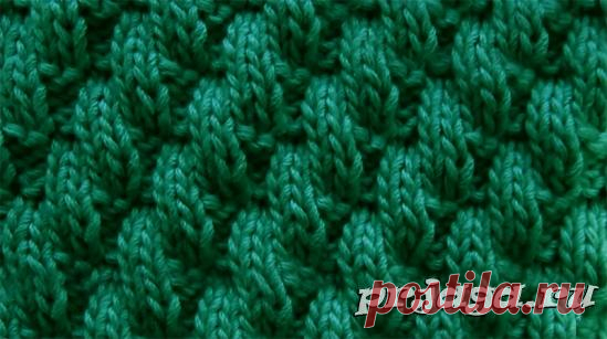 Диагональная резинка спицами