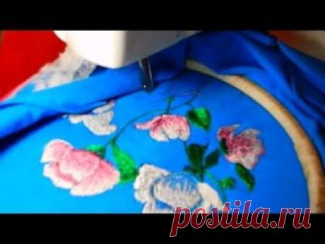 Вышиваем на простой швейной машинке