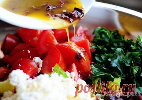 Салат греческий с сыром фета рецепт с фото