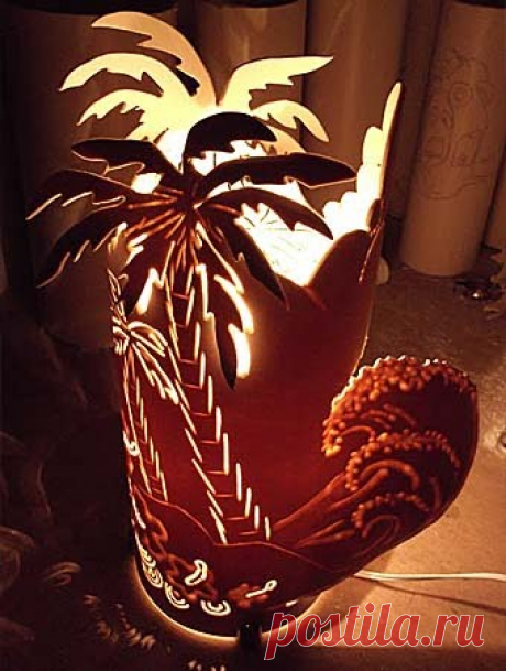 Как сделать красивый светильник своими руками из трубы