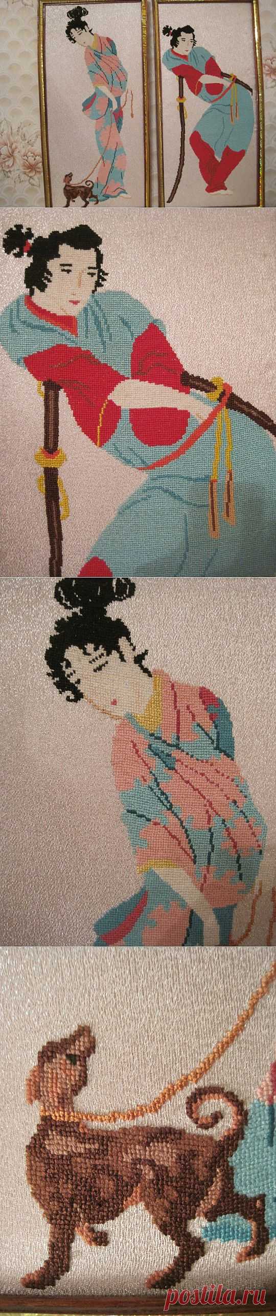 Вышивка на парче. | РУКОДЕЛИЕ